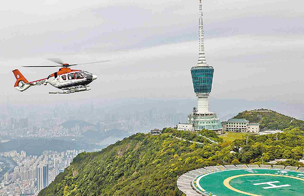 深圳“離天空最近”新地標開放 99元打“飛的”瞰花海